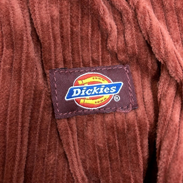 ディッキーズ Dickies コーデュロイ Aライン ロング ベイカースカート ウエストゴム 裏地無し 綿100% L ブラウン 茶色 レディース_画像3