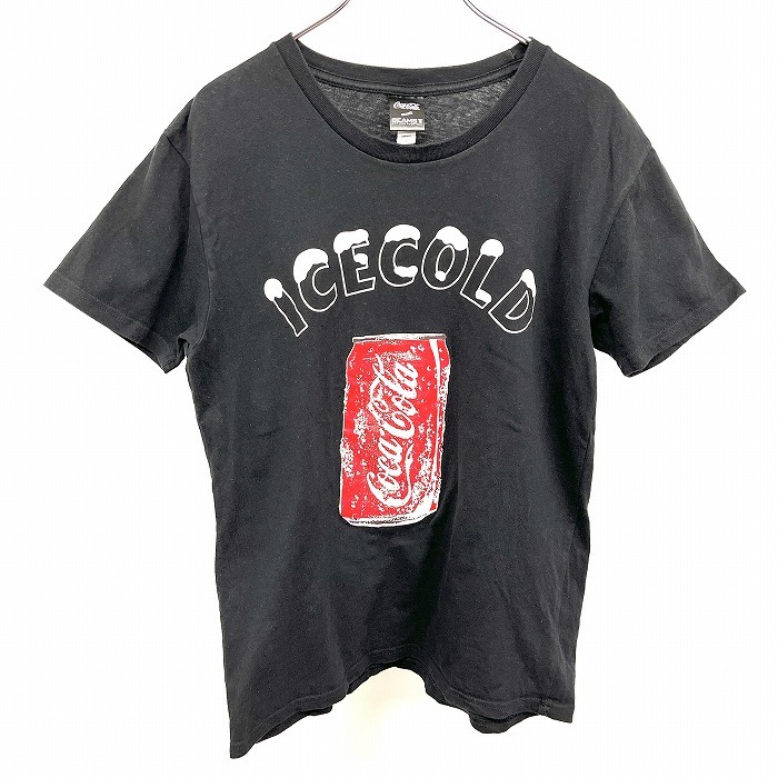 コカ・コーラ×ビームスT Coca-Cola × BEAMS T Tシャツ 「ICECOLD」 半袖 綿100% M ブラック×レッド×ホワイト 黒 メンズ(レディース？)_画像1