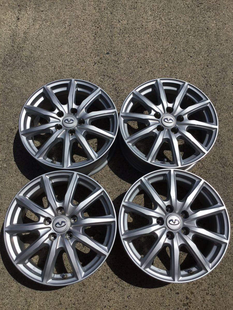 NISSAN Skyline оригинальные легкосплавные колесные диски 17×7J+45 114.3-5H б/у товар 4шт.@ Infinity 