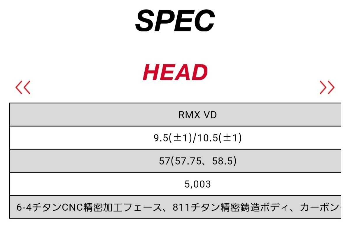 送料無料】超美品 国内品 YAMAHA ヤマハ RMX VD ドライバー 1W 10.5度