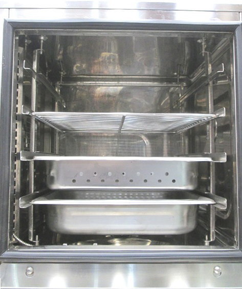 中古厨房 '19タニコー 都市ガス 2段スチームコンベクションオーブン TSCO-44GBN3 台付 800×690×1350 /23C902Zの画像3