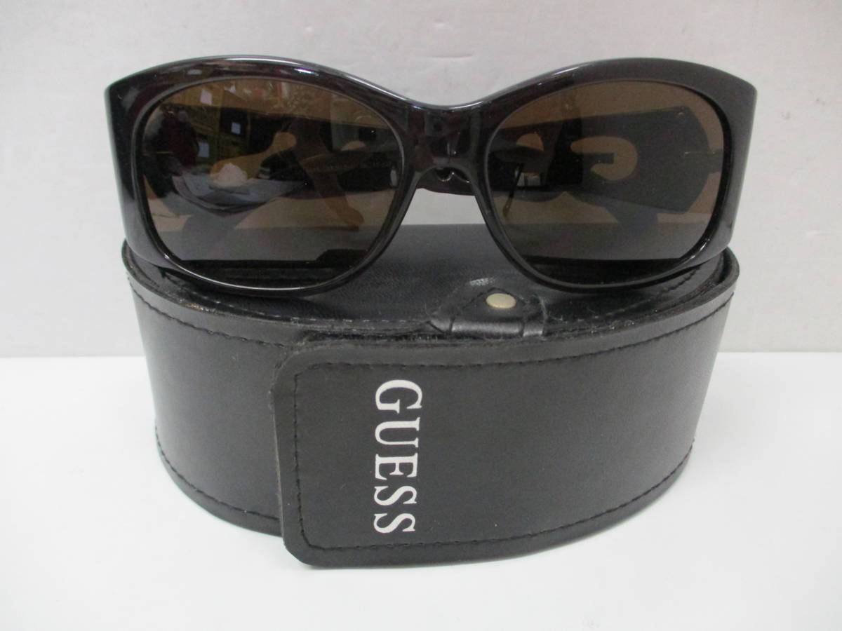 [M] GUESS Guess солнцезащитные очки светло-коричневый тон с футляром 