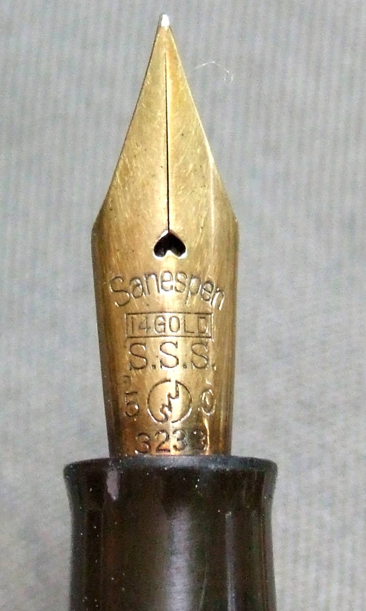 古い万年筆 ペン先14GOLD Sanespen S.S.S. JIS 3233 | JChere雅虎拍卖代购