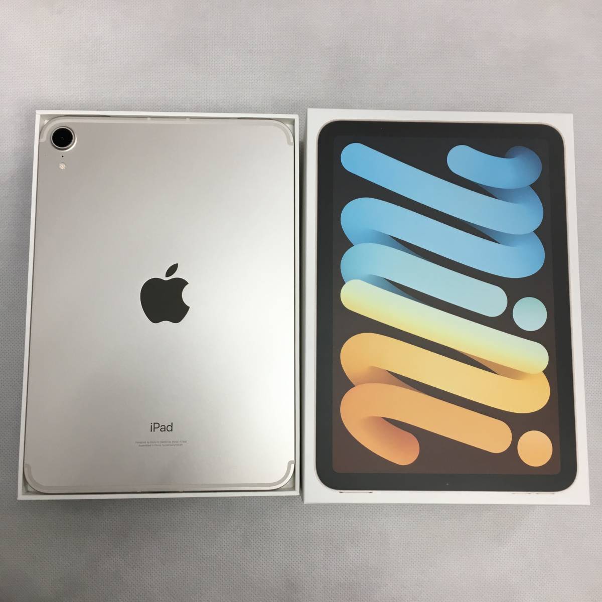 中古 Apple iPad mini 6 第6世代 256GB Wi-Fi+Cellular MK8H3J/A Starlight スターライト SIMフリー セルラーの画像1