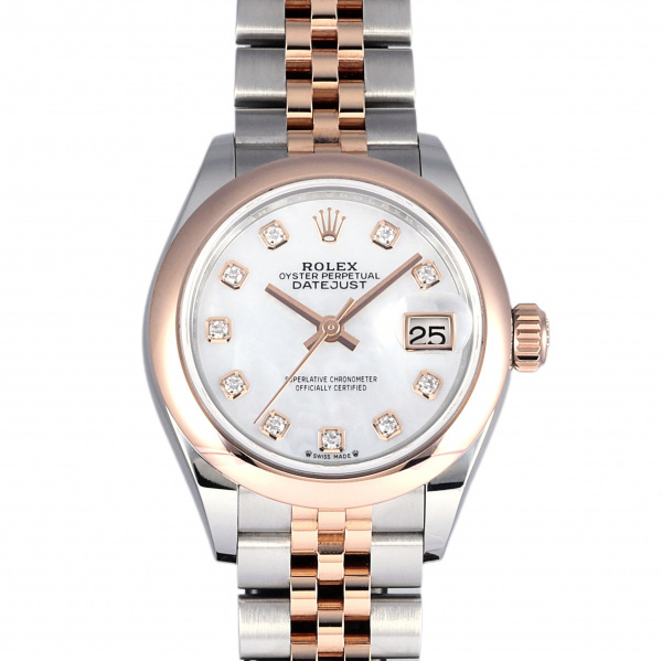 ロレックス ROLEX デイトジャスト ホワイトシェル 279161NG ホワイト文字盤  腕時計 レディース