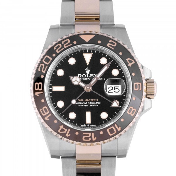 ロレックス ROLEX GMTマスターII II 126711CHNR ブラック/ドット文字盤 中古 腕時計 メンズ_画像1