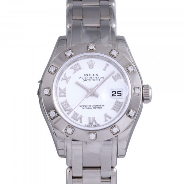 ロレックス ROLEX デイトジャスト パールマスター ベゼルダイヤ 80319 ホワイトローマ文字盤 新品 腕時計 レディース_画像1