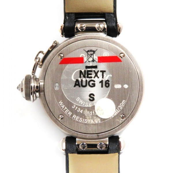 カルティエ Cartier パシャ ミスパシャ ベゼルダイヤ WJ124027 シルバー文字盤 新古品 腕時計 レディース_画像4