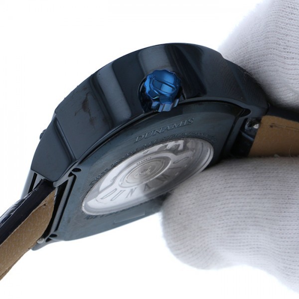 デュナミス DUNAMIS スパルタン ケースダイヤ SP-BL3 ブルー文字盤 中古 腕時計 メンズ_画像6