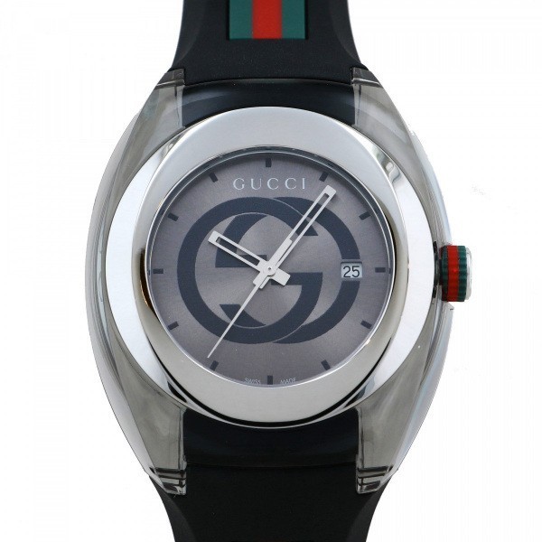 グッチ GUCCI シンク YA137116 グレー文字盤 新品 腕時計 メンズ