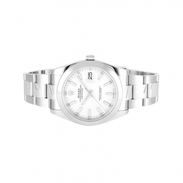 ロレックス ROLEX デイトジャスト 41 126300 ホワイト/バー文字盤 新品 腕時計 メンズ_画像2