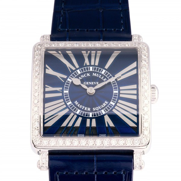 フランク・ミュラー FRANCK MULLER マスタースクエア 6002MQZRD1R ブルー文字盤 新品 腕時計 レディース