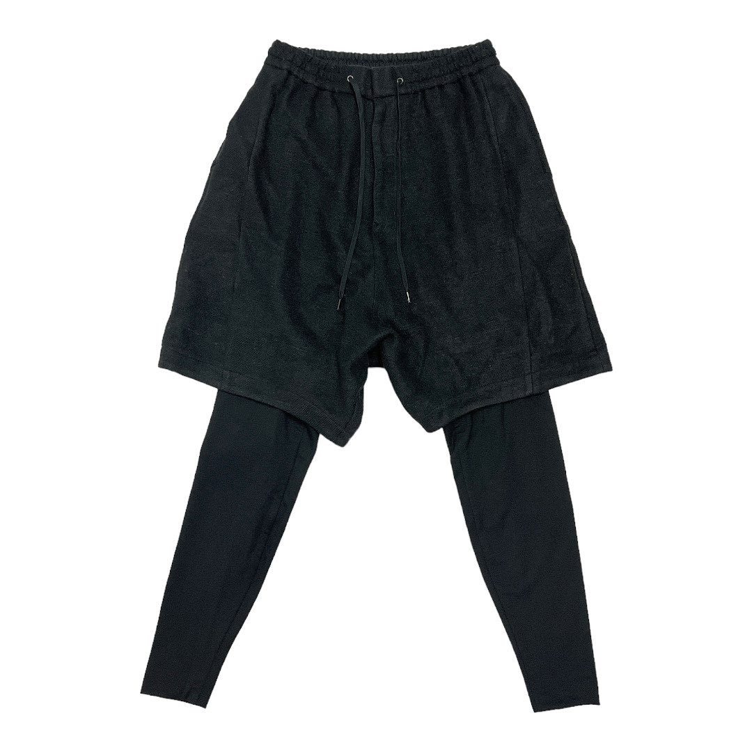 DEVOA デヴォア　Wool Layerd Shorts ブラック サイズ:2
