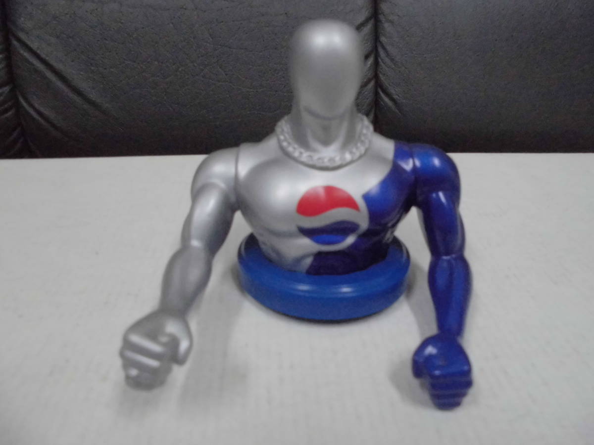  Pepsiman [ жестяная банка колпак * фигурка ] коллекция Pepsi-Cola * герой ( эта сторона полки хранение )