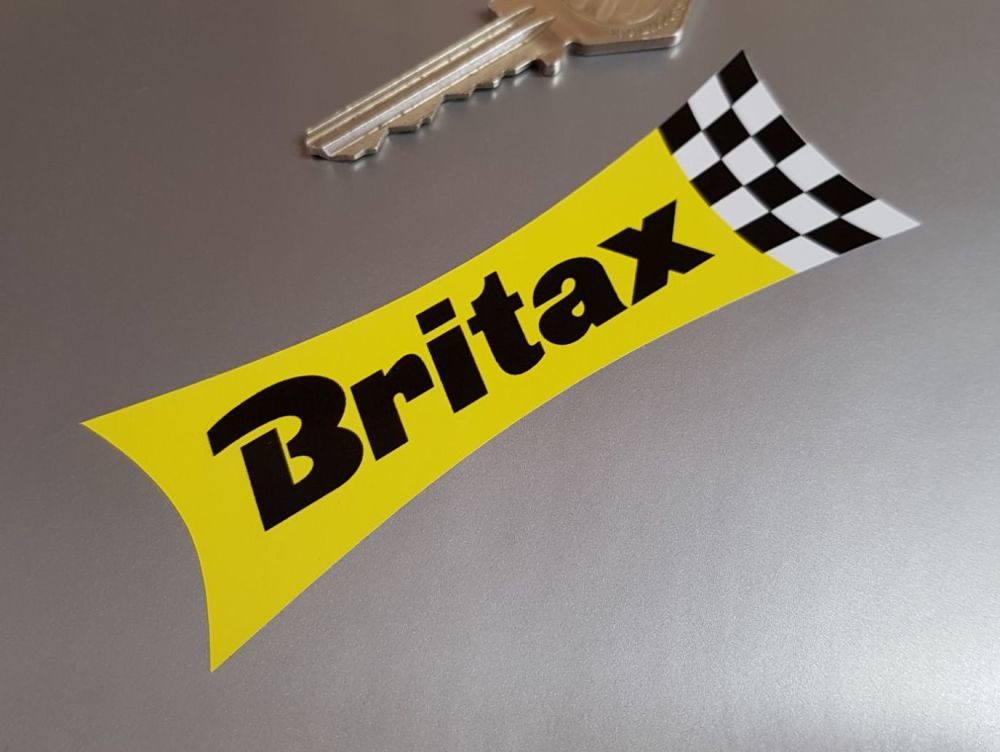 ◆送料無料◆ 海外 ブリタックス Britax チェッカ 100mm 2枚セット ステッカー_画像1