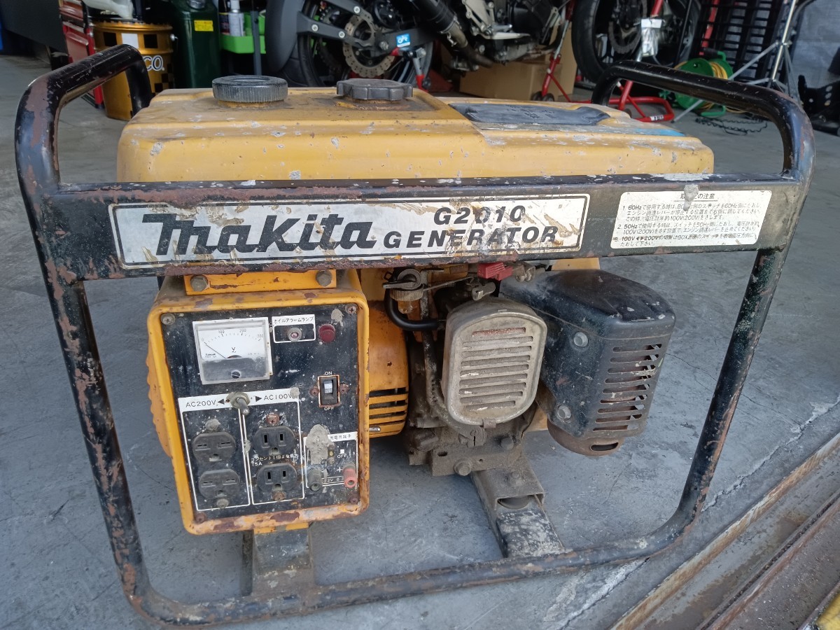 Yahoo!オークション - マキタ発電機 G2010 GENERATOR makita Yahoo!オークション - マキタ発電機 G2010 GENERATOR makita