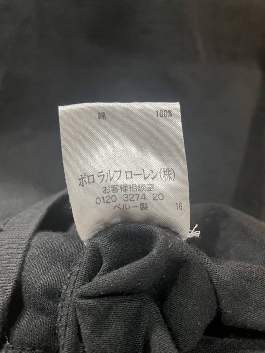 ポロラルフローレン Ralph Lauren半袖Tシャツカットソー黒トップス