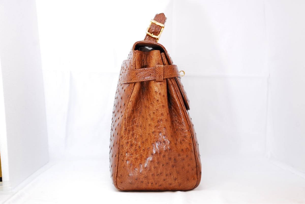 超美品!!】サンタマリア オーストリッチ ボストンバック-