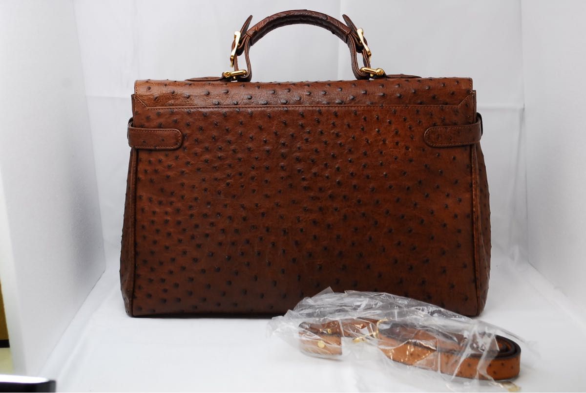 超美品!!】サンタマリア オーストリッチ ボストンバック-