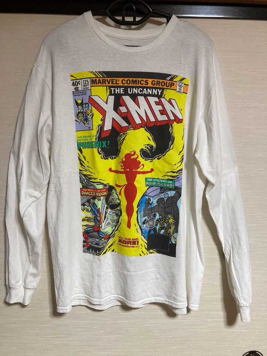 ビンテージTシャツ　アメコミ　X-MEN キャラクター　ロンT 古着　マーベル　アメリカ_画像1