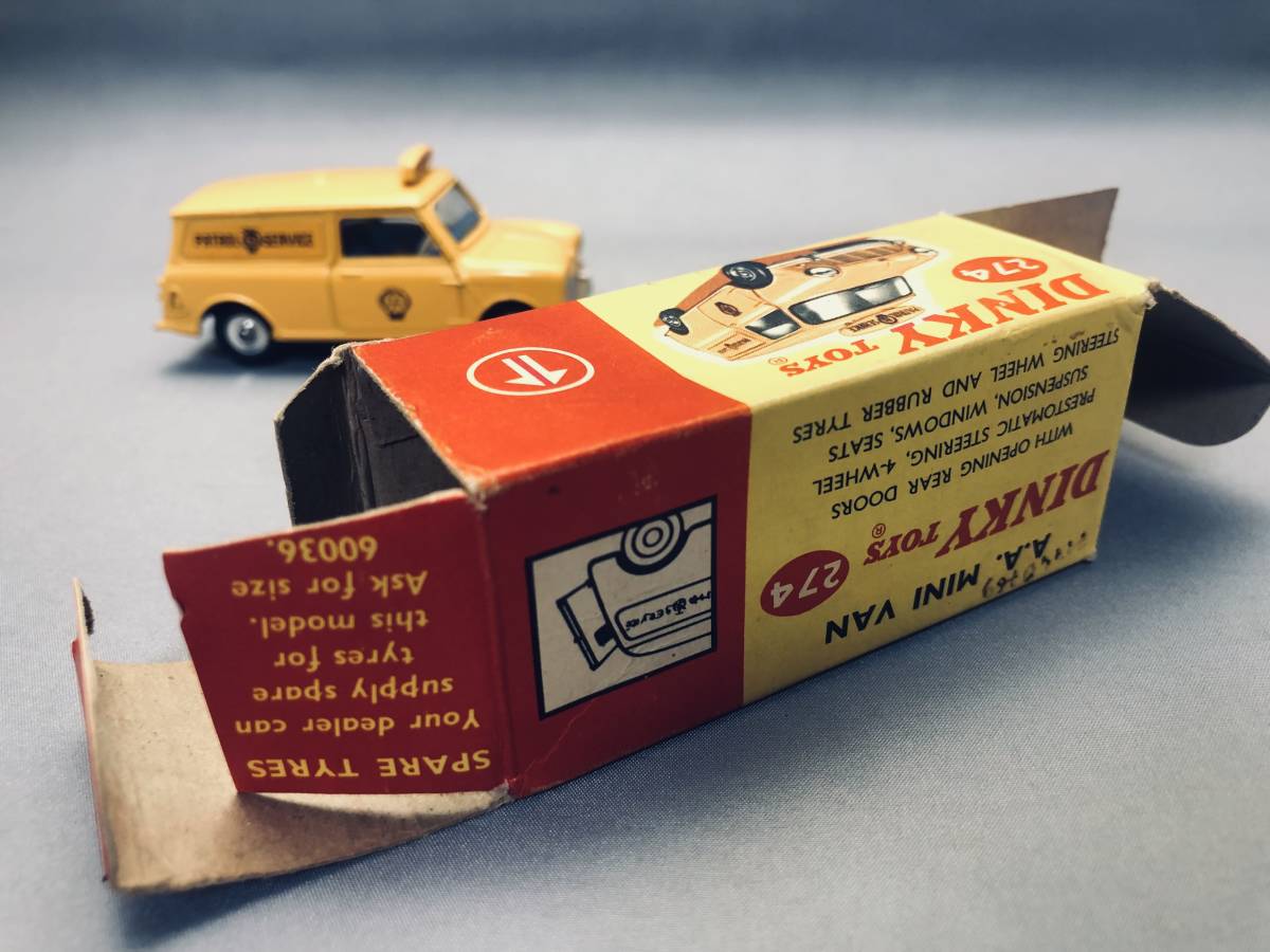 DINKY TOYS 274 1/43 A.A. MINI VAN　1970年代　英国製　_画像5