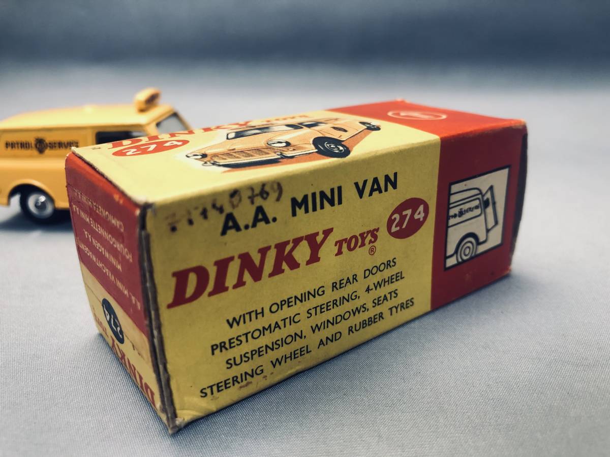 DINKY TOYS 274 1/43 A.A. MINI VAN　1970年代　英国製　_画像6