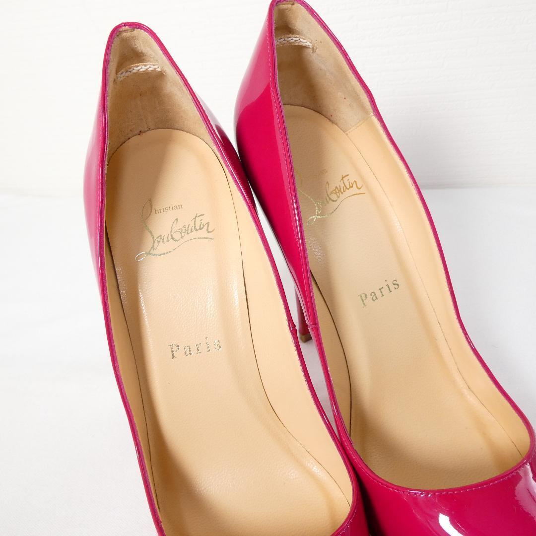 極美品 Christian Louboutin クリスチャンルブタン パテント エナメル