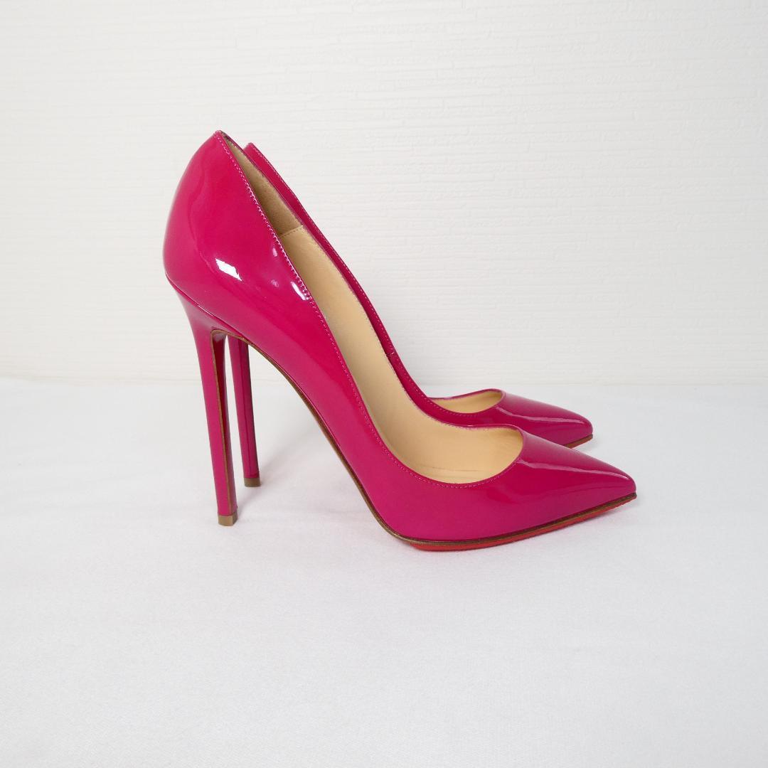 極美品 Christian Louboutin クリスチャンルブタン パテント エナメル