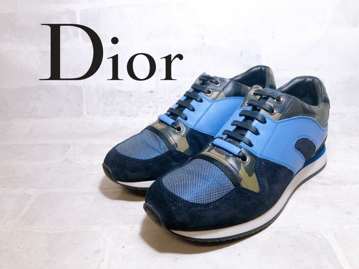 正規品【極美品】Dior HOMME ディオールオム 最高級 マルチスニーカー 40（約25cm）メンズ