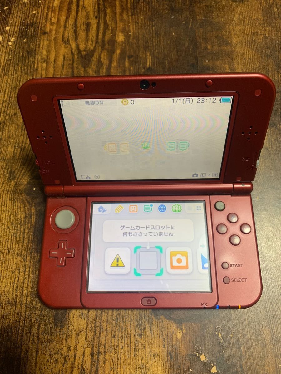 美品 】任天堂 Newニンテンドー3DS LL メタリックレッド おまけ付き