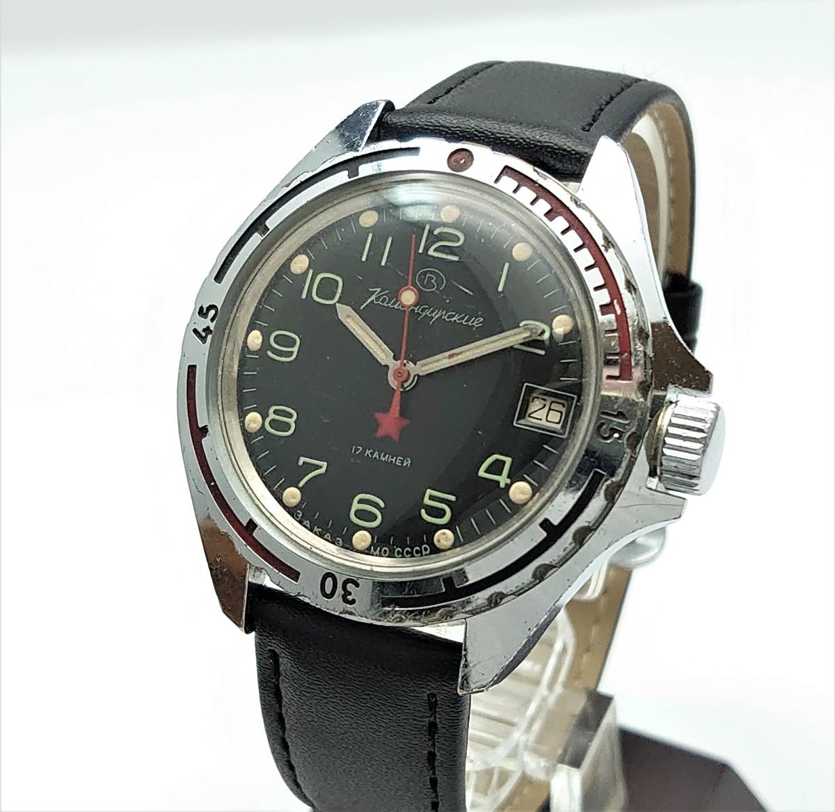 完璧 VOSTOK コマンダスキーミリタリーウォッチ 手巻き 機械式腕時計