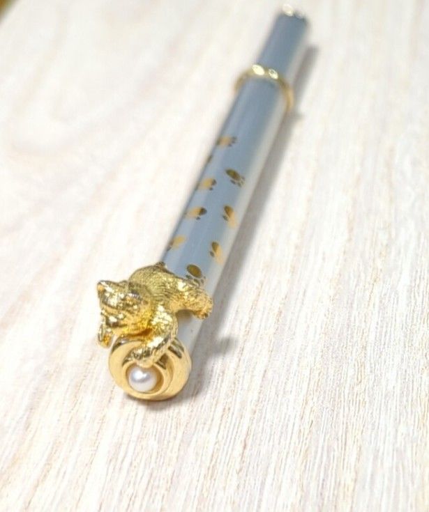 MIKIMOTO ミキモト パール付ボールペン 熊 くま ベア 折りたたみ MIKIMOTO ミキモト パール付ボールペン 熊 くま ベア 折りたたみ