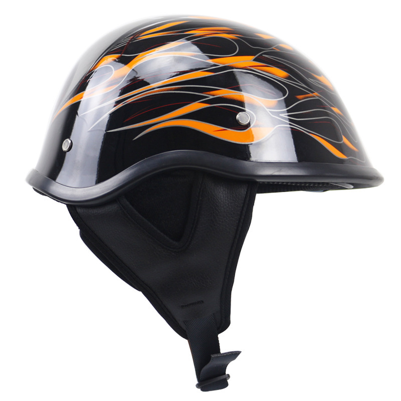 新品 ハーフヘルメット 内蔵ゴーグル 半帽ヘルメット 男女兼用 バイクヘルメット 半キャップ ヘルメット サイズ： L_画像5