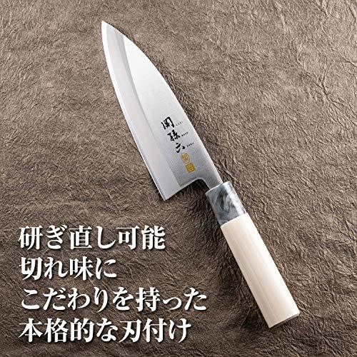 貝印 KAI 出刃包丁 関孫六 銀寿 ステンレス 左用 150mm 日本製 お手入れ簡単 AK5062_画像5