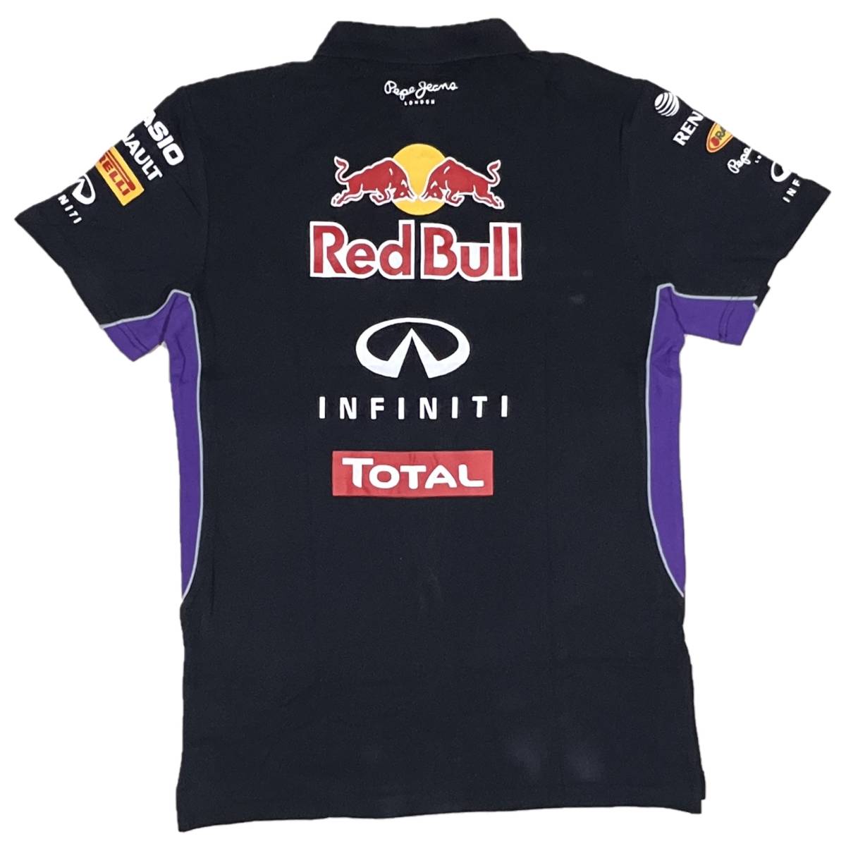 ペペジーンズ Pepe Jeans レッドブル Red Bull レーシング OTL2014 ボタン ポロシャツ（ネイビー）(XXL) [並行輸入品]_画像2
