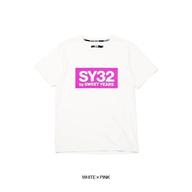 未使用　SY32　Tシャツ ロゴ メンズ レディース サイズL ピンク　BOX LOGO TEE　SY32 by SWEET YEARS Official 　TNS1724J_画像1