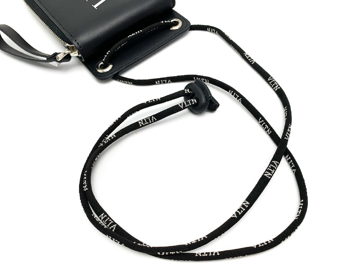 VALENTINO ヴァレンティノ ロゴ ネックフォルダーウォレット ネック