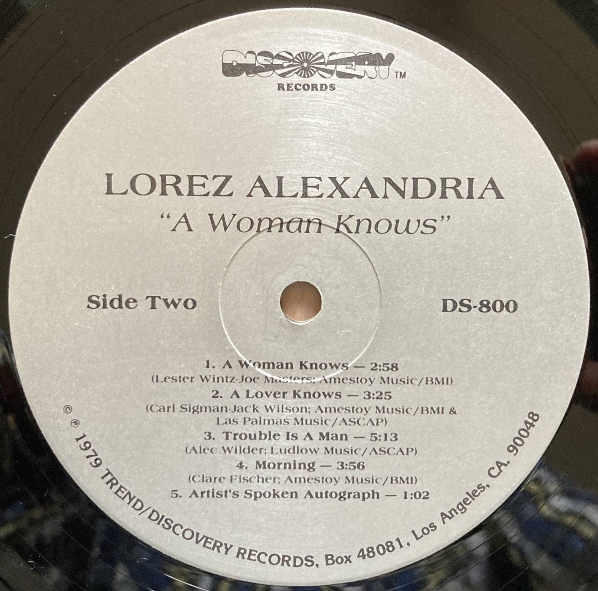 ◆LOREZ ALEXANDRIA/ロレツ・アレキサンドリア◆US盤LP/A WOMAN KNOWS//DISCOVERY RECORDS//インサート2枚付の画像8