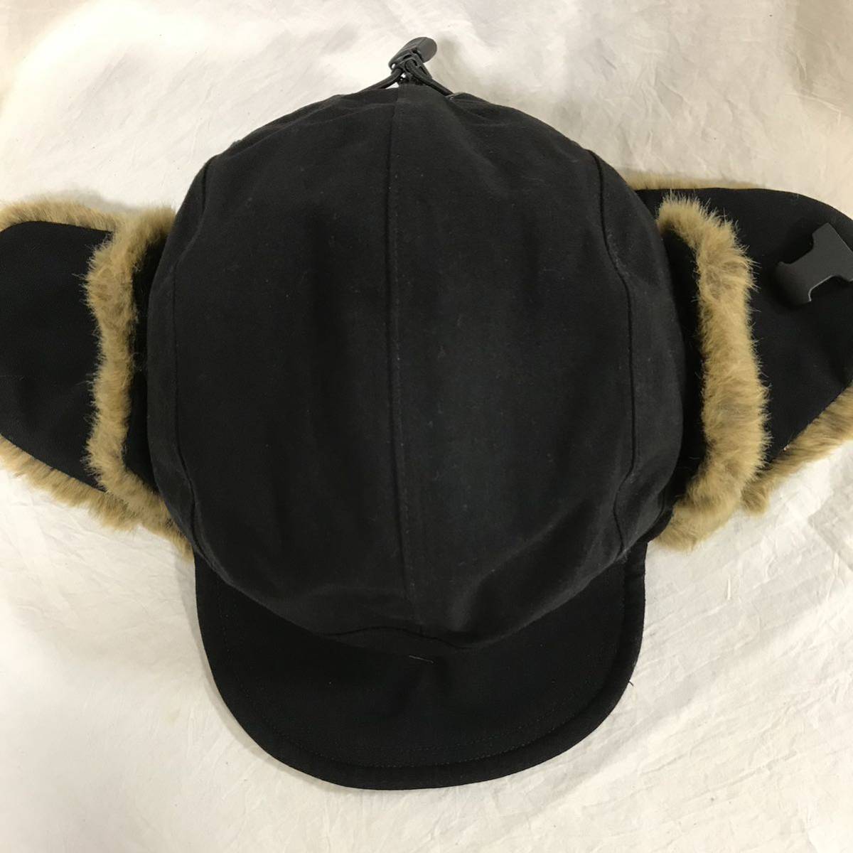 美品 L THE NORTH FACE Novelty Frontier Cap NN41708ノベルティ フロンティア フライト ボンバー キャップ 帽子 ファー ハット ブラック