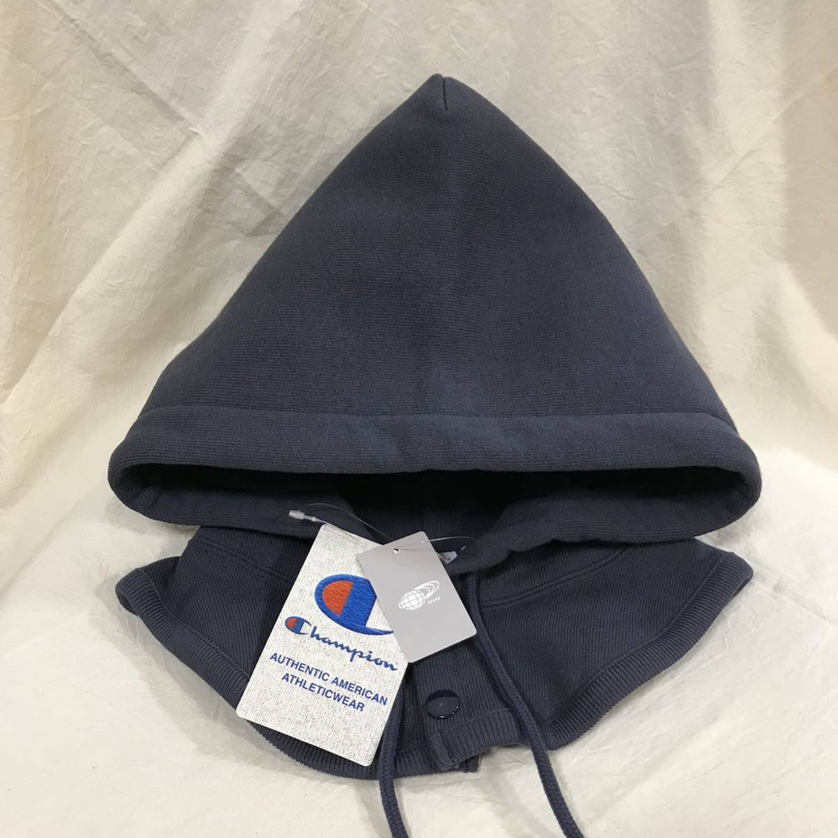 Champion BEAMS Snap Hoodieビームス 別注 コラボ スウェット パーカー フード フーディー スナップ ボタン トレーナー  スヌード マフラー