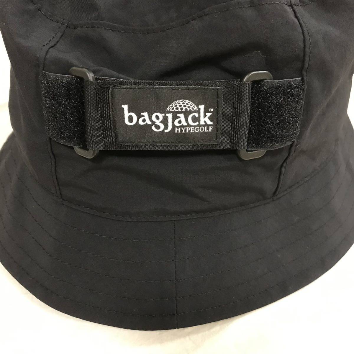 bagjack GOLF BJG HYPEGOLF Bucket Hat cordura cap バッグジャック ゴルフ バケット ハット ブラック ハイプゴルフ 帽子 キャップ ベルトの画像2