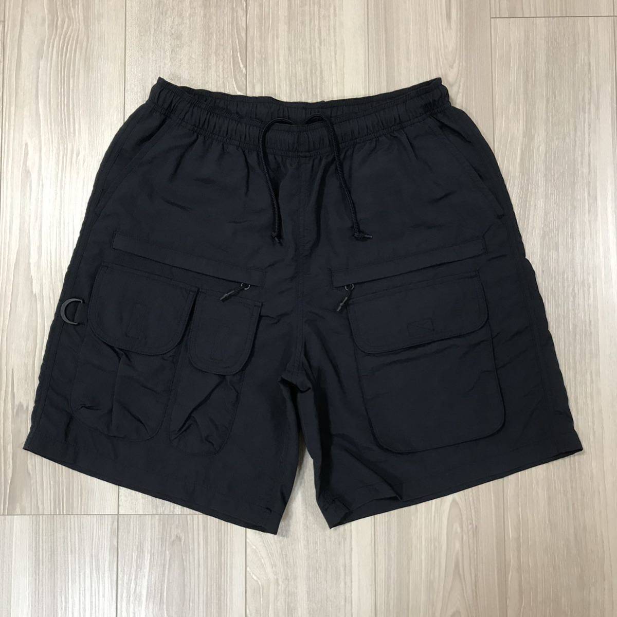 BEAMS Columbia PFG Logriver BMS Short BOYコロンビア ビームス 別注 フィッシング カーゴ ショーツ ショート  パンツ ミリタリー ブラック