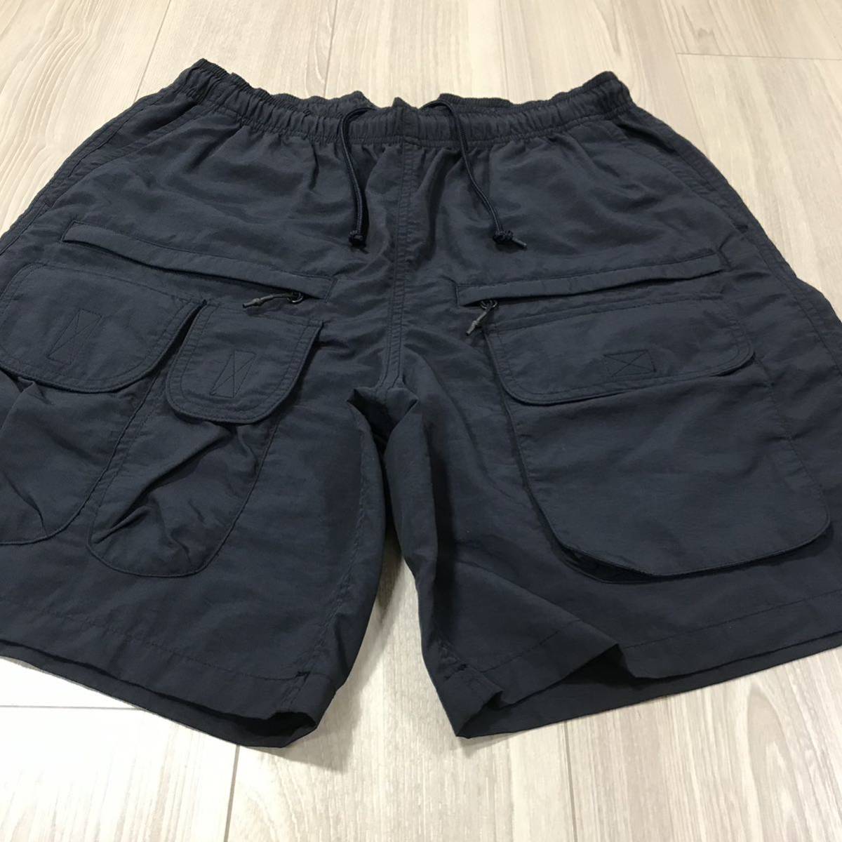 BEAMS Columbia PFG Logriver BMS Short BOYコロンビア ビームス 別注 フィッシング カーゴ ショーツ ショート パンツ ミリタリー ブラック_画像2