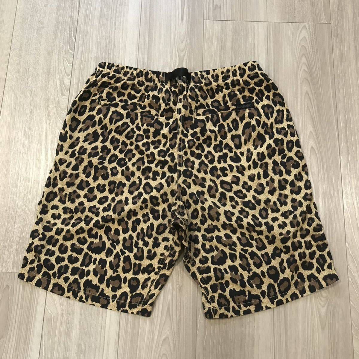 gramicci shell shorts gear USA CIAOPANICグラミチ レオパード シェル ナイロン ギア ハーフ ショート パンツ ショーツ ベルト 豹柄 別注_画像4