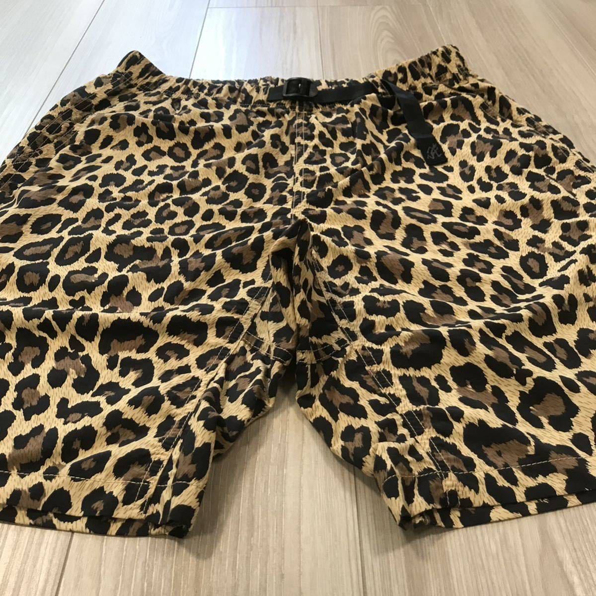 gramicci shell shorts gear USA CIAOPANICグラミチ レオパード シェル ナイロン ギア ハーフ ショート パンツ ショーツ ベルト 豹柄 別注_画像3