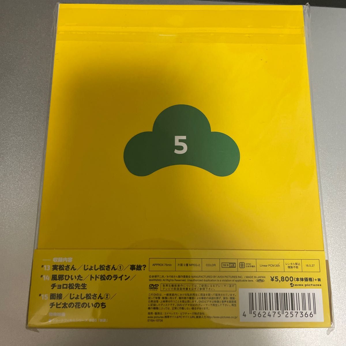 おそ松さん 第五松／浅野直之 （キャラクターデザイン） 櫻井孝宏 （おそ松） 中村悠一 （カラ松） 神谷浩史 （チョロ松） 