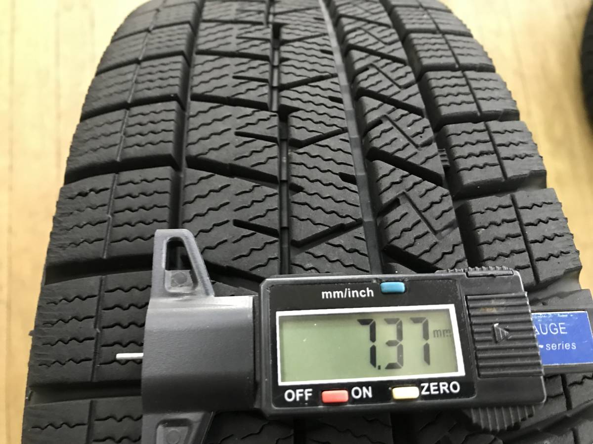 スタッドレス DUNLOP WM03 21年製 175/65R15 アルミホイールセット 4本 中古 アクア ヴィッツ フィット _画像6