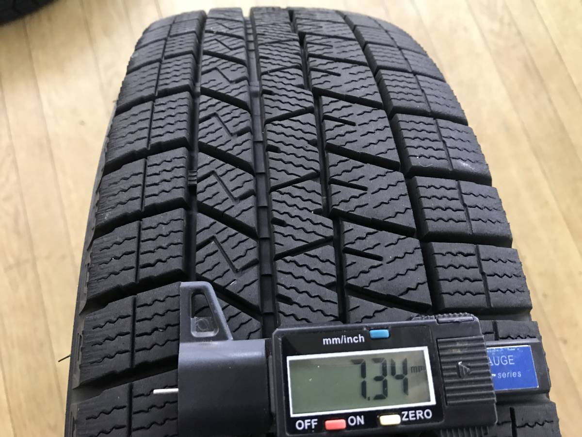 スタッドレス DUNLOP WM03 21年製 175/65R15 アルミホイールセット 4本 中古 アクア ヴィッツ フィット _画像7