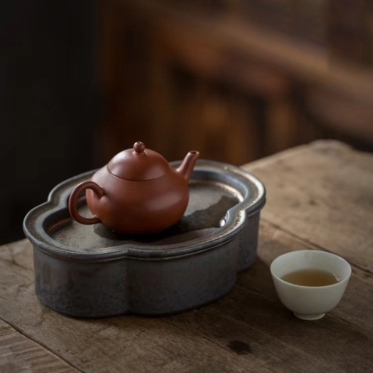 茶盤 陶器壺承 中国茶 台湾茶 中国茶器 茶道具 茶道 泡茶 茶器