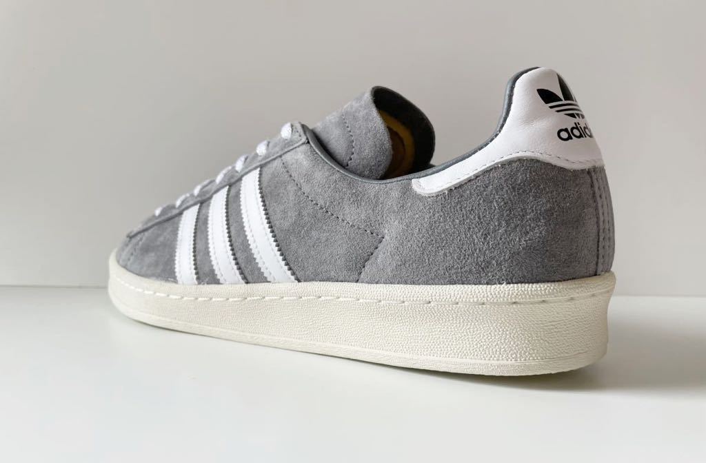  dead!! masterpiece!! new goods 20 year adidas CAMPUS 80s campus gray suede ash × white us 11 / 29. natural leather regular goods 